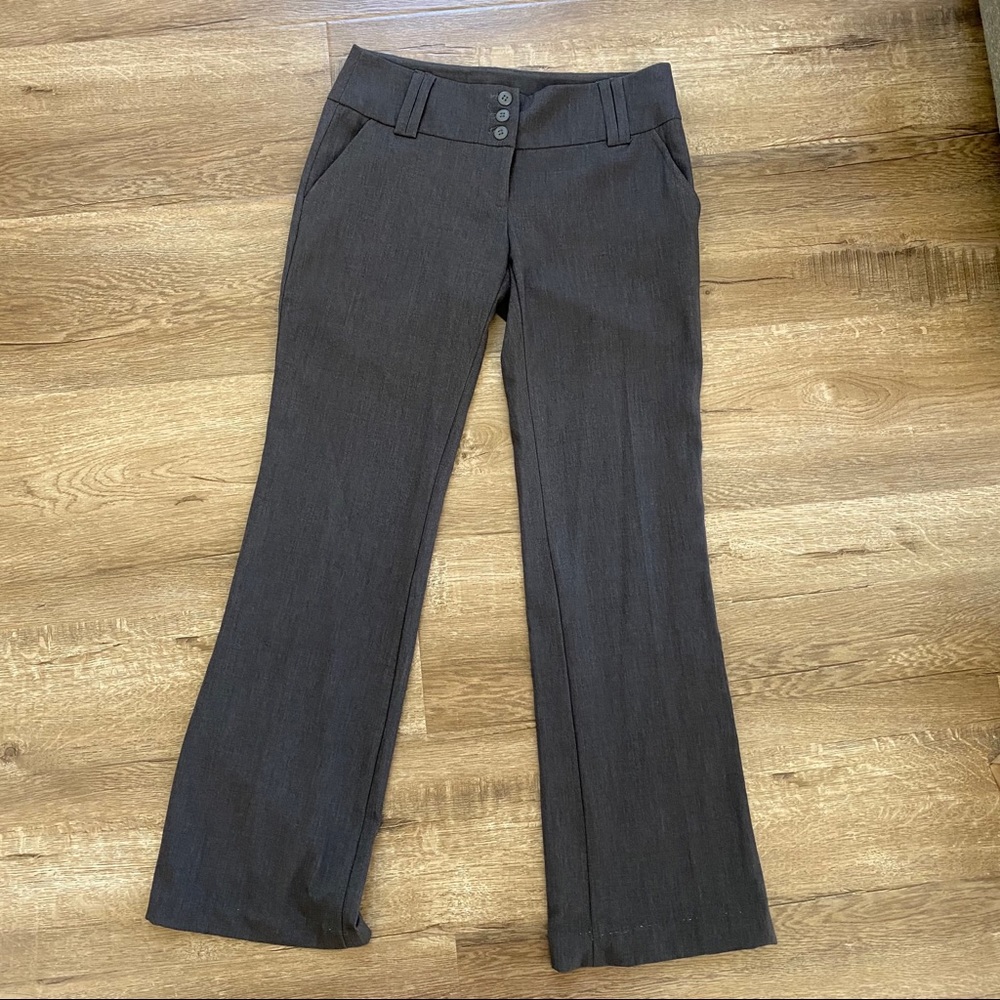 Grey dress pants with flare by Joe benbasset